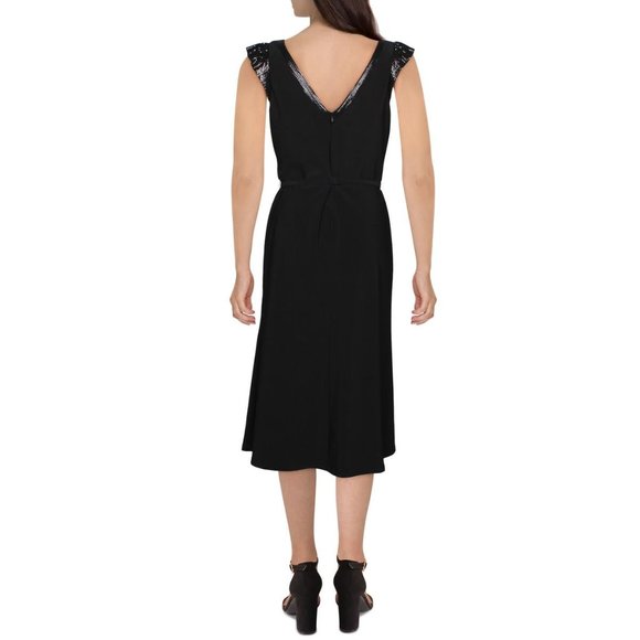 Black Lauren Ralph Lauren Sequined Cocktail Dress - NWT - Picture 3 of 4